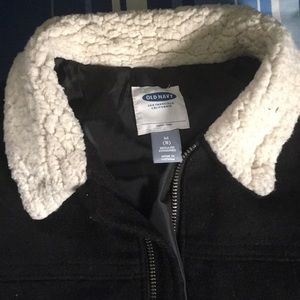Old Navy boys coat with sherpa neck